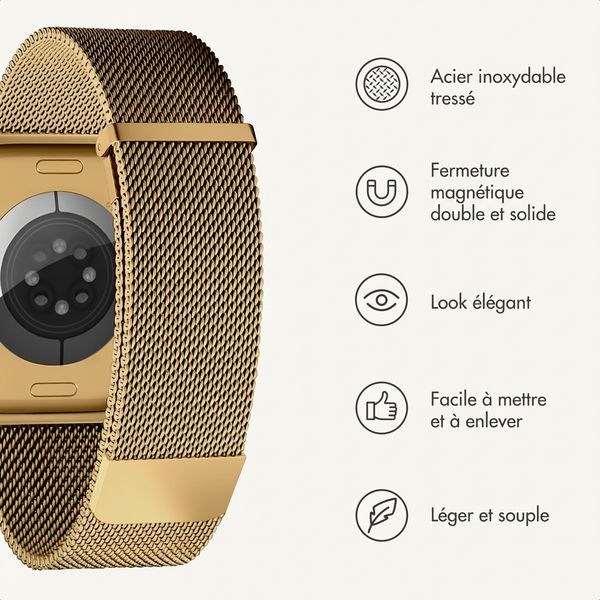 imoshion Bracelet magnétique milanais Apple Watch | 38/40/41/42 mm - Doré