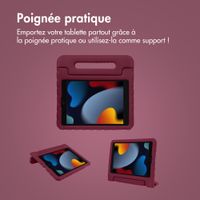 imoshion Coque kidsproof avec poignée Apple iPad 9 (2021) 10.2 pouces / iPad 8 (2020) 10.2 pouces / iPad 7 (2019) 10.2 pouces - Velvet Plum