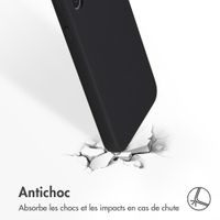Accezz Coque Liquid Silicone Samsung Galaxy S23 Plus - Noir
