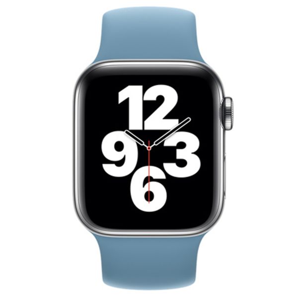 Apple Bracelet Boucle unique en Silicone Apple Watch | 38/40/41/42 mm - Taille 8 - Northern Blue