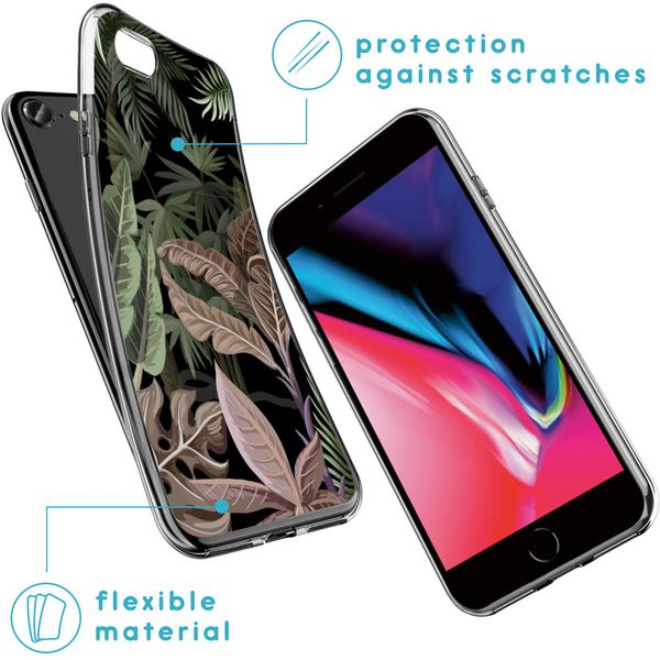 imoshion Coque Design iPhone SE (2022 / 2020) / 8 / 7 / 6s - Dark Jungle