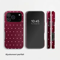 Selencia Coque arrière Vivid Apple iPhone 17 Pro Max - Happy Dots Burgundy