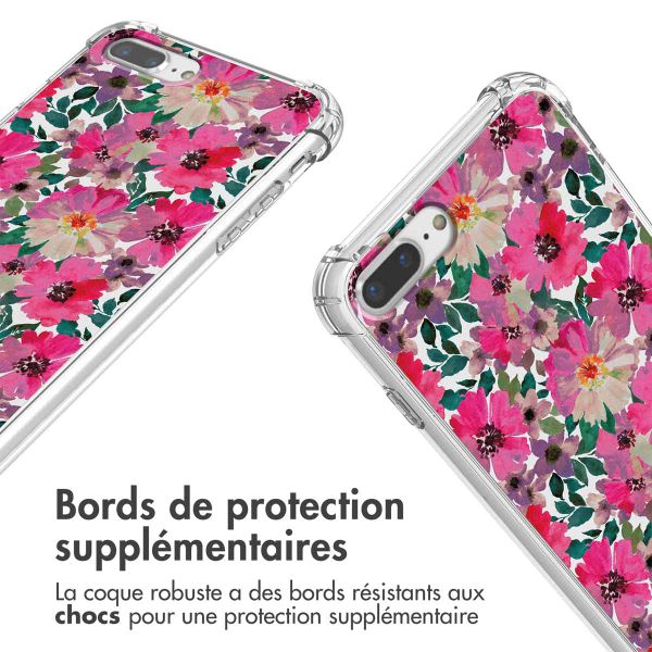 imoshion Coque Design avec cordon Apple iPhone 8 Plus / 7 Plus - Flower Water