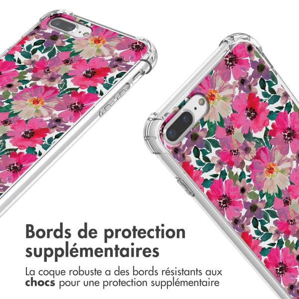 imoshion Coque Design avec cordon iPhone 8 Plus / 7 Plus - Flower Water