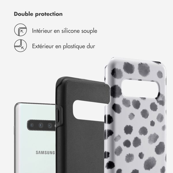 Selencia Coque arrière Vivid Tough Samsung Galaxy S10 - Trendy Leopard