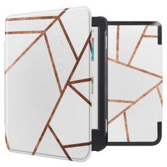 imoshion Design Slim Hard Case Sleepcover Kobo Clara Colour / BW - White Graphic