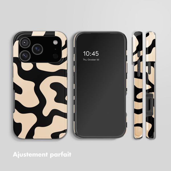 Selencia Coque arrière Vivid Apple iPhone 17 Pro Max - Art Wave Black