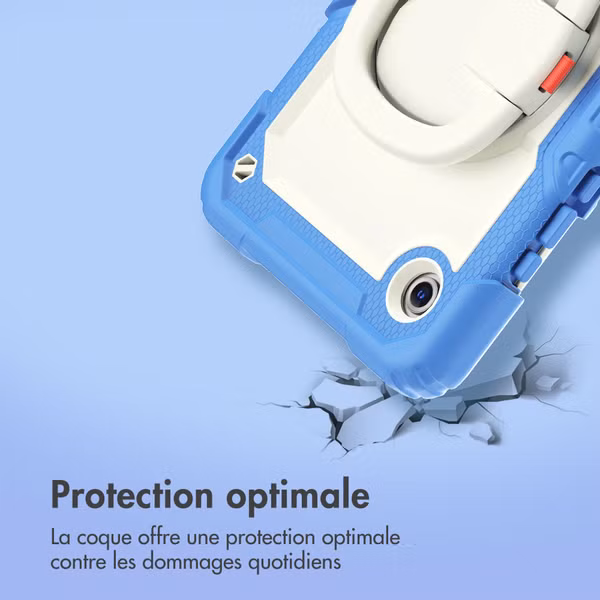 imoshion Coque tablette kidsproof Rugged Samsung Galaxy Tab A11 Plus / A9 Plus - Bleu