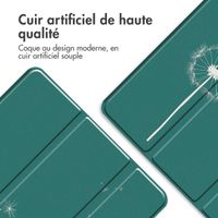 imoshion Coque tablette Design Trifold Apple iPad 9 (2021) 10.2 pouces / iPad 8 (2020) 10.2 pouces / iPad 7 (2019) 10.2 pouces - Petrol Green Dandelion
