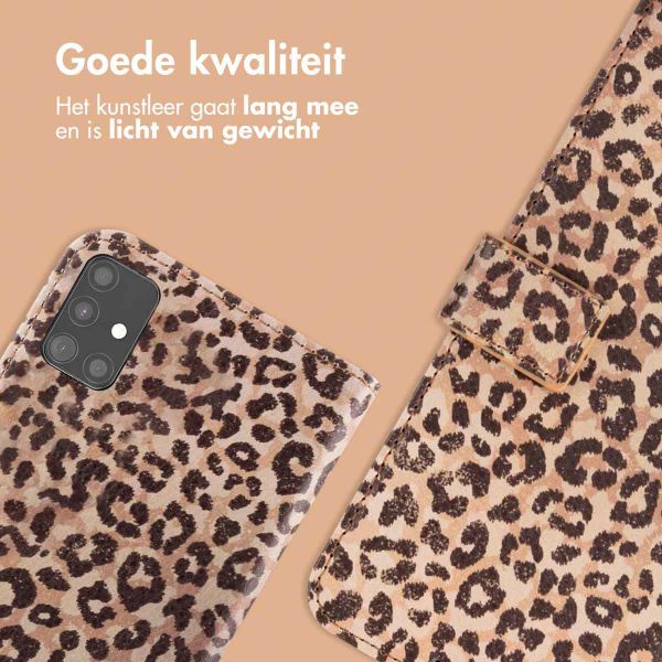 imoshion Étui de téléphone portefeuille Design Samsung Galaxy A51 - Leopard Mood