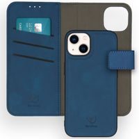 imoshion Etui de téléphone de type portefeuille de luxe 2-en-1 amovible iPhone 14 - Bleu