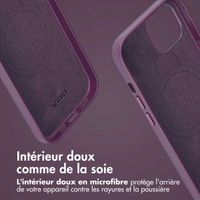 Accezz Étui de télephone portefeuille en cuir 2-en-1 avec MagSafe Apple iPhone 15 - Heath Purple
