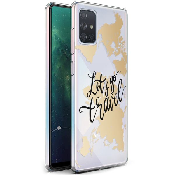 imoshion Coque Design Samsung Galaxy A71 - Let's Go Travel / Noir