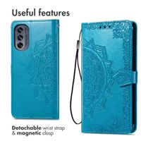 imoshion Etui de téléphone portefeuille Mandala Motorola Moto G62 - Turquoise