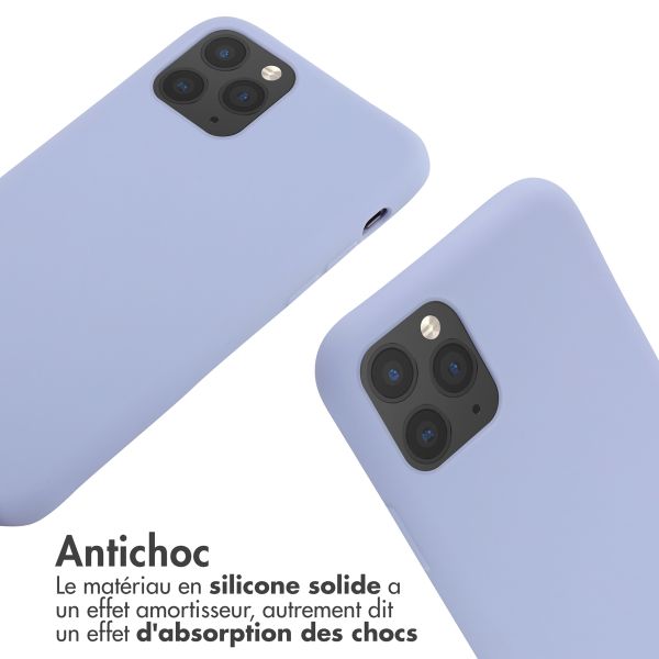 imoshion ﻿Coque en silicone avec cordon iPhone 11 Pro - Violet