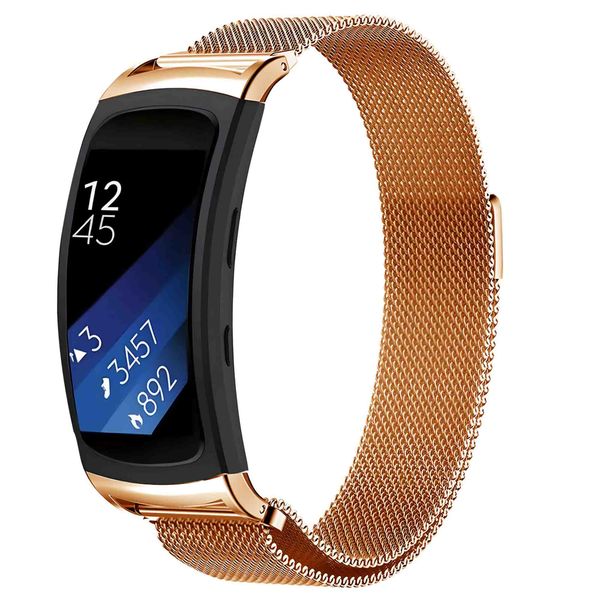 imoshion Bracelet magnétique milanais Samsung Gear Fit 2 / 2 Pro - Rose Dorée