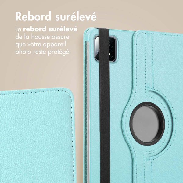 imoshion Coque tablette rotatif à 360° Xiaomi Pad 6S Pro 12.4 - Bleu clair