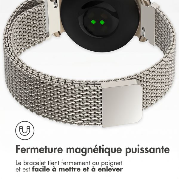 imoshion Bracelet magnétique milanais Garmin Lily 2 - Lumière stellaire