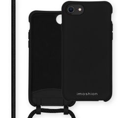 imoshion Coque de couleur avec cordon amovible Apple iPhone SE (2022 / 2020) / 8 / 7 - Noir