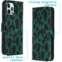 imoshion Coque silicone design iPhone 12 (Pro) - Green Leopard