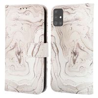 imoshion Étui de téléphone portefeuille Design Samsung Galaxy A51 - Sandy Marble