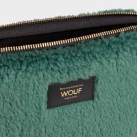 Wouf Teddy Pochette ordinateur 13 pouces - Moss