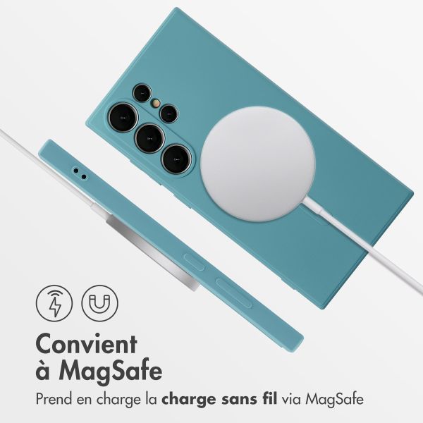 imoshion Coque Couleur avec MagSafe Samsung Galaxy S25 Ultra - Smoke Green