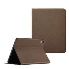Selencia Coque tablette Riva Apple iPad 11 (2025) 11 pouces A16 / iPad 10 (2022) 10.9 pouces - Mocha Brown