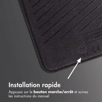 Accezz Portefeuille en cuir magnétique avec support - Compatible avec Apple Find My - Onyx Black