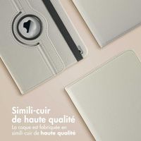 imoshion Coque tablette rotatif à 360° Apple iPad 9 (2021) 10.2 pouces / iPad 8 (2020) 10.2 pouces / iPad 7 (2019) 10.2 pouces - Gris