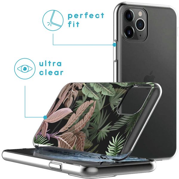 imoshion Coque Design iPhone 11 Pro - Jungle - Vert / Rose