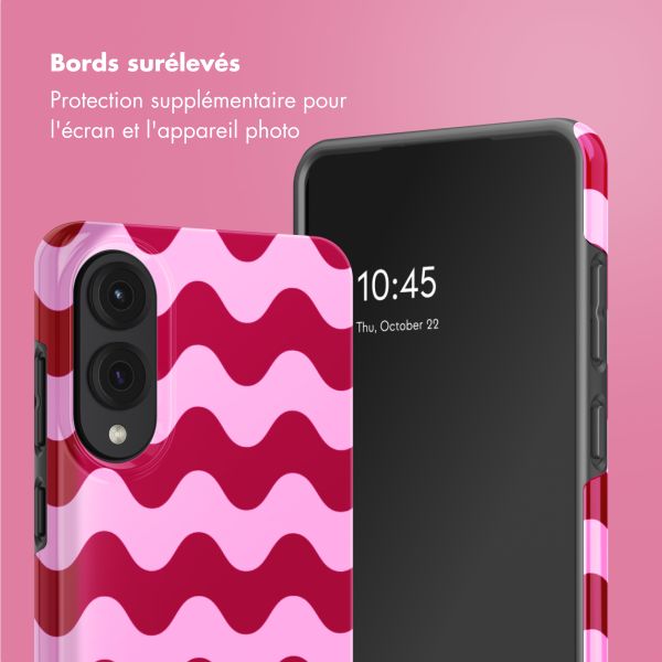 Selencia Coque arrière Vivid Samsung Galaxy S25 Edge - Wave Vibes Lipstick