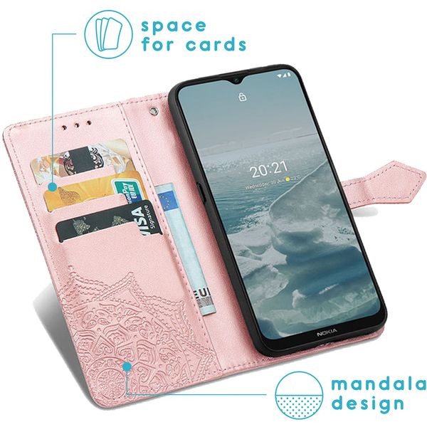 imoshion Etui de téléphone Mandala Nokia G10 / G20 - Rose Champagne