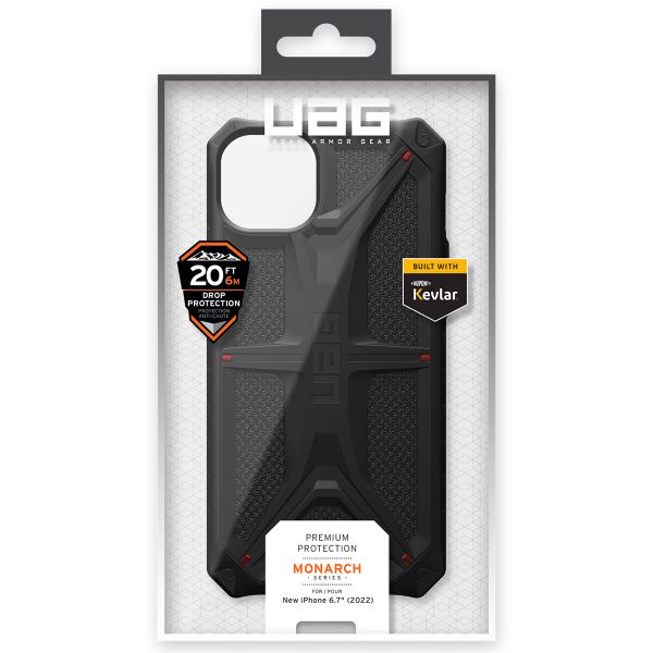 UAG Coque Monarch iPhone 14 Plus - Kevlar Black