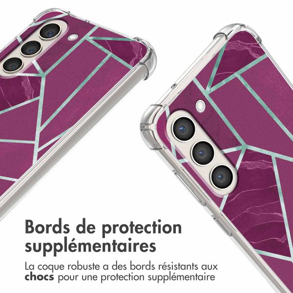 imoshion Coque Design avec cordon Samsung Galaxy S23 Plus - Bordeaux Graphic