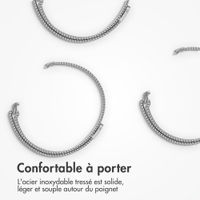 imoshion Bracelet magnétique milanais Xiaomi Smart Band 9 / 8 Pro / Redmi Watch 6 / 5 / 4 - Argent