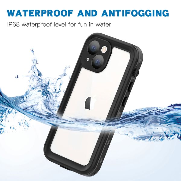 Redpepper Coque imperméable Dot Plus Apple iPhone 13 Mini - Noir