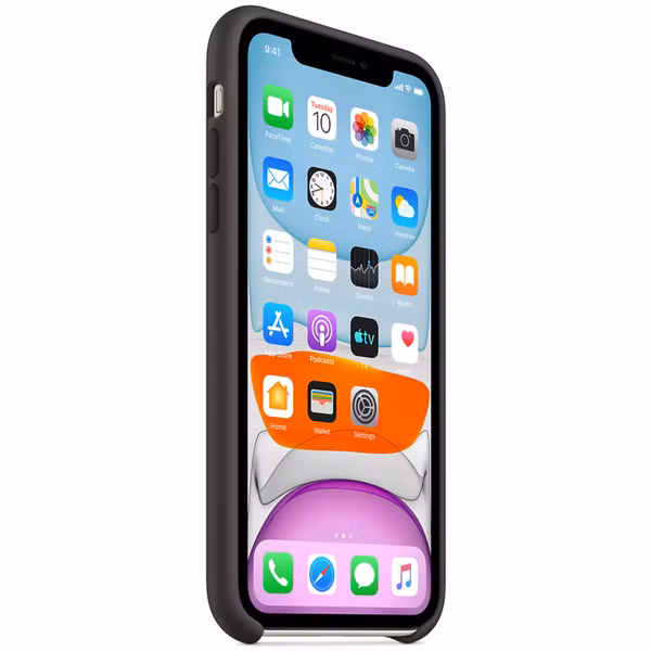 Apple Coque en silicone Apple iPhone 11 - Noir