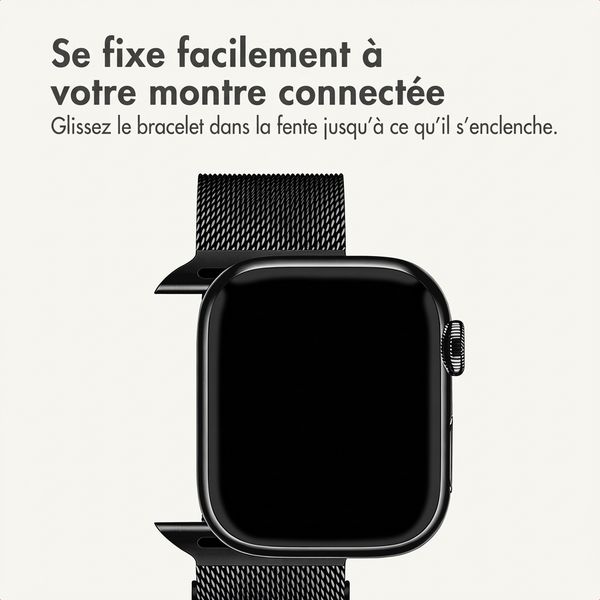 imoshion Bracelet magnétique milanais Apple Watch | 38/40/41/42 mm - Noir