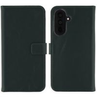 Selencia Étui portefeuille en cuir véritable Samsung Galaxy A37 (5G) - Vert