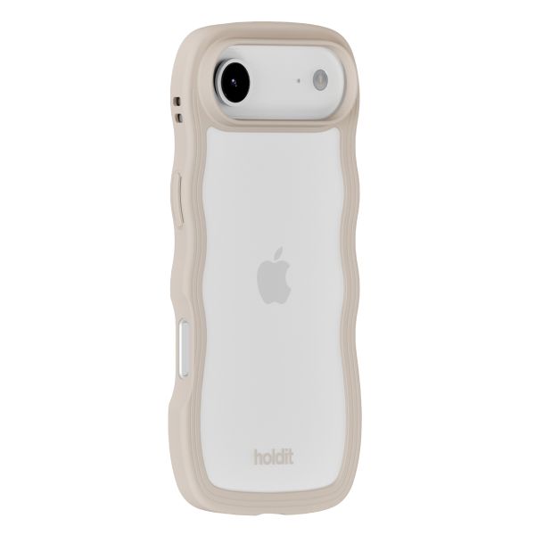 Holdit Coque Wavy Apple iPhone Air - Transparent / Light Beige