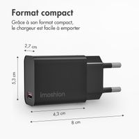 imoshion Adaptateur secteur 18 watts | USB-A - Noir