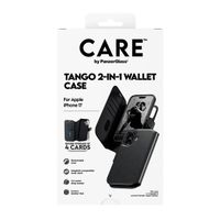 CARE by PanzerGlass Étui de télephone portefeuille Tango 2 en 1 avec MagSafe Apple iPhone 17 - Noir