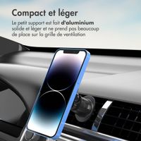 Accezz EasyLock Support de téléphone de voiture - Avec coque Apple iPhone 13 - Grille de ventilation - Rotation à 360 degrés - Noir