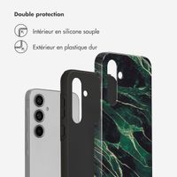 Selencia Coque arrière Vivid Samsung Galaxy A55 - Chic Marble Quartz