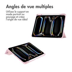 imoshion Coque tablette rigide Trifold Apple iPad Pro 11 (2024) M4 - Rose