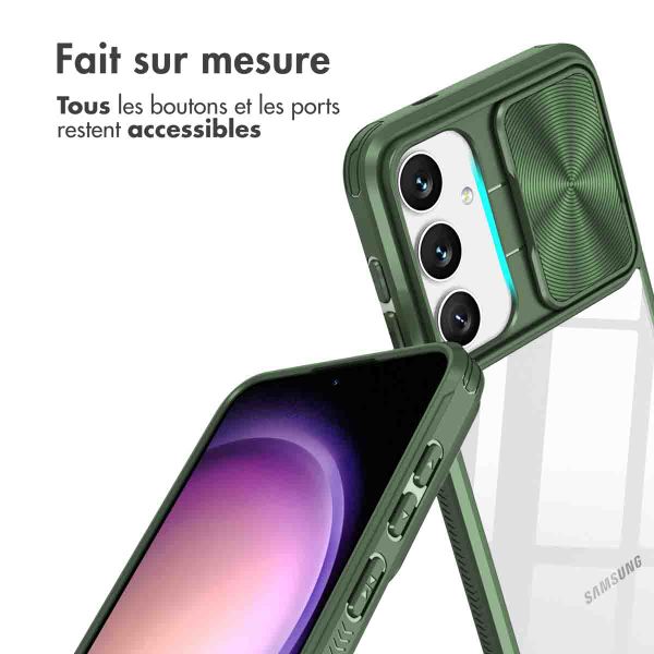 imoshion Coque arrière Camslider Samsung Galaxy S24 - Vert foncé