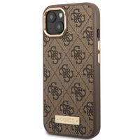 Guess Coque 4G Logo Monogram MagSafe Apple iPhone 14 - Brun