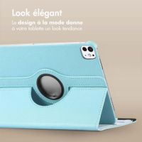 imoshion Coque tablette rotatif à 360° Apple iPad Pro 12.9 (2020/2021/2022) - Bleu clair