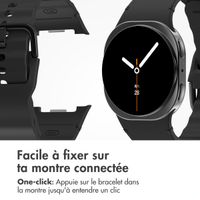 imoshion Bracelet Wave en silicone Samsung Galaxy Watch 8 (40/44mm) / Classic (46mm) - Noir